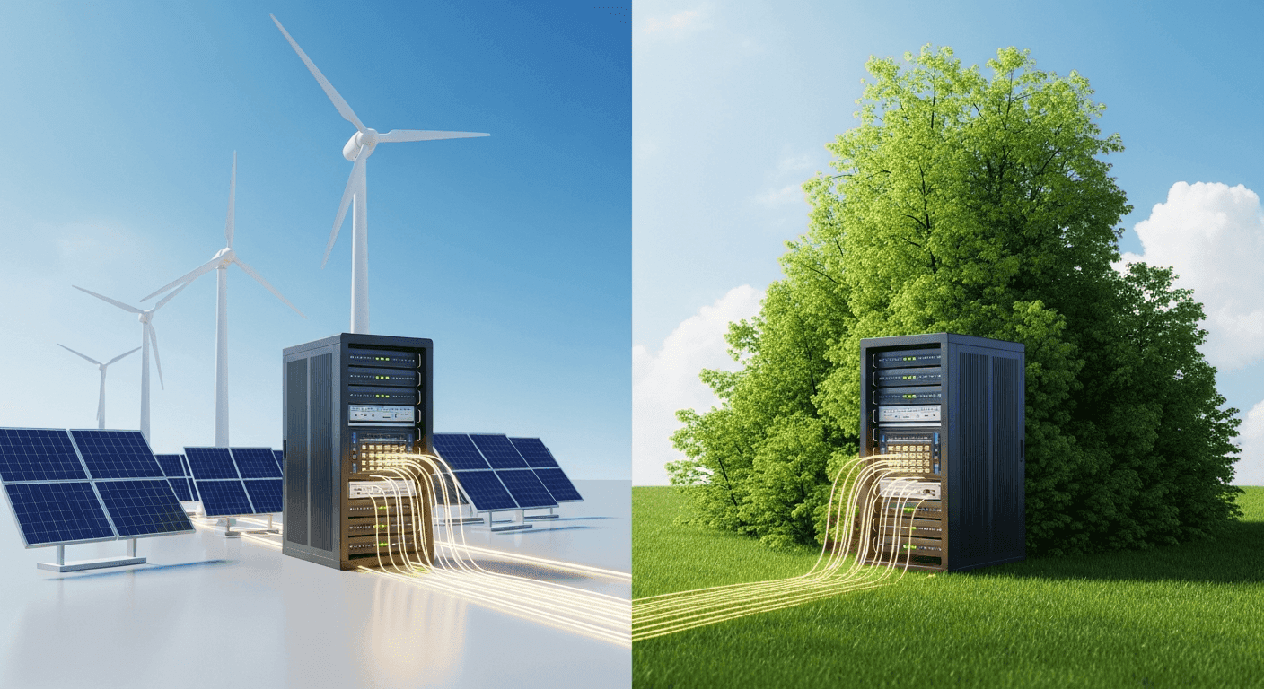 Comparing Green Hosting Approaches: The Efficacy of Renewable Energy vs. Carbon Offsets